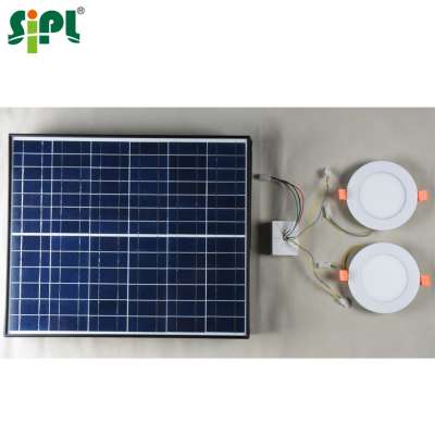 30W Day Night Lighting Shaftless LED Battery Skylight 150mm Round Panel LED Lights in Easy Connection to Ceiling and Solar Panel