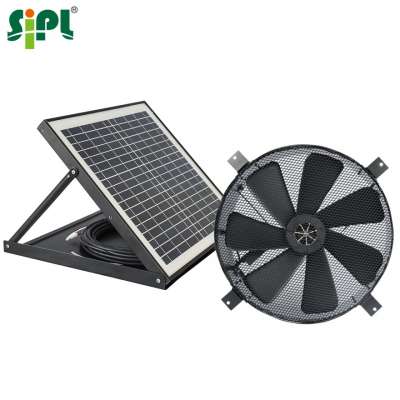 Sunny Vent Tools DC Air Conditioner Kit 15 Watt Solar Panel Powered 12' Wall Window Mount Hot Air Cooling Ventilator Exhaust Fan