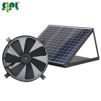 Sunny Vent Tools DC Air Conditioner Kit 30 Watt Solar Panel Powered 14' Wall Window Mount Hot Air Cooling Ventilator Exhaust Fan